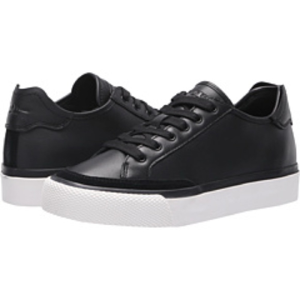 rag & bone Army Suede-Trimmed Leather Sneakers